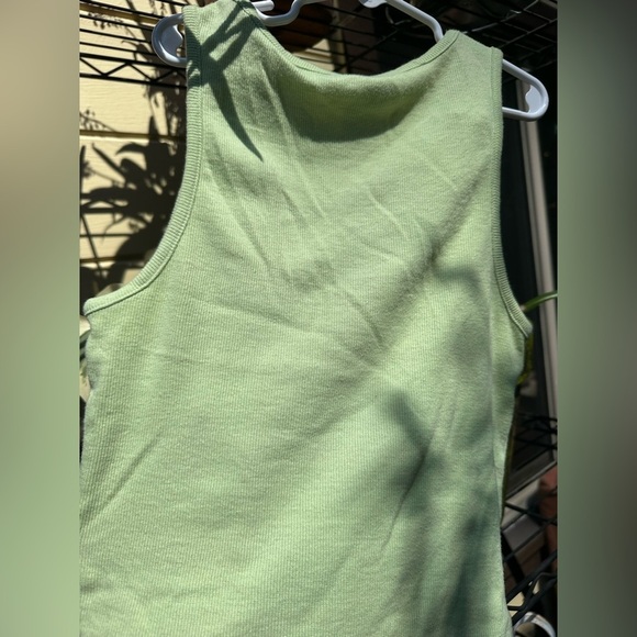 ABOUND Organic Green Keyhole Sleeveless Tank Size Small - Picture 6 of 6